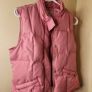 Talbot's pink puffer vest